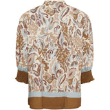 MARTA DU CHATEAU Marta du Chateau dam blus MdcMelisande 7527 Shirt Camello1240tpn