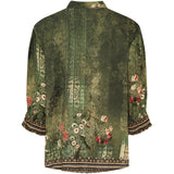 MARTA DU CHATEAU Marta du Chateau dam blus MdcMelisande 7527 Shirt Military5295tpg