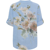 MARTA DU CHATEAU Marta du Chateau dam blus MdcNadira 9122 Shirt Celeste