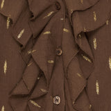 MARTA DU CHATEAU Marta du Chateau dam blus MdcOasis 7657 Shirt Chocolate2918