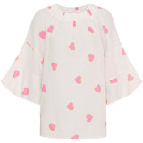 MARTA DU CHATEAU Marta du Chateau dam blus MdcPutte 7316 Shirt PINK HEART