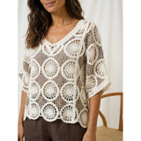 MARTA DU CHATEAU Marta du Chateau dam blus MdcRenny 1017 Blouse Fango