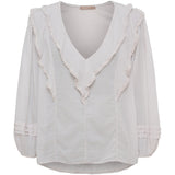 MARTA DU CHATEAU Marta du Chateau dam blus MdcRosamaria TC68179 Blouse Sabbia