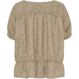 MARTA DU CHATEAU Marta du Chateau dam blus MdcSaffron 258685 Blouse Camel Print