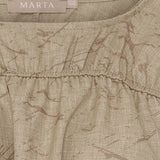 MARTA DU CHATEAU Marta du Chateau dam blus MdcSaffron 258685 Blouse Camel Print