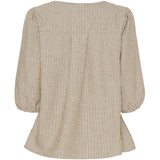 MARTA DU CHATEAU Marta du Chateau dam blus MdcSybil 7516 Shirt BrownVar4