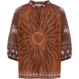 MARTA DU CHATEAU Marta du Chateau dam blus MdcValoria 68281 Shirt Brown