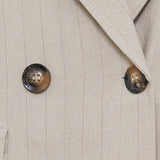 MARTA DU CHATEAU Marta du Chateau dam kavaj MdcMarissa 8232 Blazer Beige Stripe