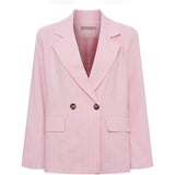 MARTA DU CHATEAU Marta du Chateau dam kavaj MdcMarissa 8232 Blazer Pink Stripe