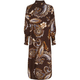 MARTA DU CHATEAU Marta du Chateau dam klänning MdcMoss 7617- Dress Marrone786tpz