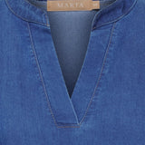 MARTA DU CHATEAU Marta du Chateau dam klänning MdcSofina SW59699 Dress Medium Blue