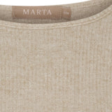MARTA DU CHATEAU Marta du Chateau dam långärmad T-shirt 38915M LS Tee Beige