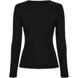 MARTA DU CHATEAU Marta du Chateau dam långärmad T-shirt 38915M LS Tee Black