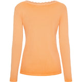 MARTA DU CHATEAU Marta du Chateau dam långärmad t-shirt MdcBelinda 24160 LS Tee Arancio