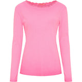 MARTA DU CHATEAU Marta du Chateau dam långärmad t-shirt MdcBelinda 24160 LS Tee Fuxia Neo