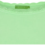 MARTA DU CHATEAU Marta du Chateau dam långärmad t-shirt MdcBelinda 24160 LS Tee Green Neo