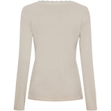 MARTA DU CHATEAU Marta du Chateau dam långärmad t-shirt MdcCalista 2500 LS Tee Beige
