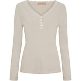 MARTA DU CHATEAU Marta du Chateau dam långärmad t-shirt MdcCalista 2500 LS Tee Beige