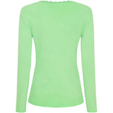 MARTA DU CHATEAU Marta du Chateau dam långärmad t-shirt MdcCalista 2500 LS Tee Green Neo