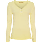 MARTA DU CHATEAU Marta du Chateau dam långärmad t-shirt MdcCalista 2500 LS Tee Yellow