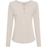 MARTA DU CHATEAU Marta du Chateau dam långärmad t-shirt MdcMagali 2553 LS Tee Beige