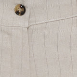MARTA DU CHATEAU Marta du Chateau dam shorts MdcAdrielle 8053 Pant Beige Stripe