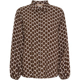 MARTA DU CHATEAU Marta du Chateau dam skjorta MdcAntares 7706 Shirt Marrone2158tpl