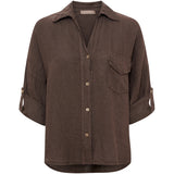 MARTA DU CHATEAU Marta du Chateau dam skjorta MdcDaira 266152 Shirt Mocha93913