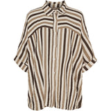 MARTA DU CHATEAU Marta du Chateau dam skjorta MdcMossie 7487C Shirt Camel/brown