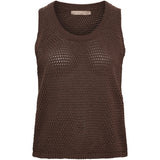 MARTA DU CHATEAU Marta du Chateau dam stickad topp MdcNayla 9689 Knit Caffe