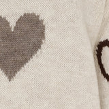 MARTA DU CHATEAU Marta du Chateau dam stickad tröja MdcAmarante 64023 Knit Beige