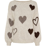 MARTA DU CHATEAU Marta du Chateau dam stickad tröja MdcAmarante 64023 Knit Beige