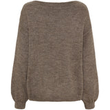 MARTA DU CHATEAU Marta du Chateau dam stickad tröja MdcAmarante 64023 Knit Fango