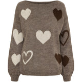 MARTA DU CHATEAU Marta du Chateau dam stickad tröja MdcAmarante 64023 Knit Fango