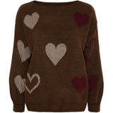 MARTA DU CHATEAU Marta du Chateau dam stickad tröja MdcAmarante 64023 Knit Moro