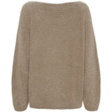 MARTA DU CHATEAU Marta du Chateau dam stickad tröja MdcAnouk 8038 Knit Dark Fango