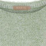 MARTA DU CHATEAU Marta du Chateau dam stickad tröja MdcAnouk 8038 Knit Green