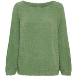 MARTA DU CHATEAU Marta du Chateau dam stickad tröja MdcAnouk 8038 Knit Green Eyes