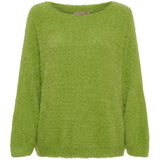 MARTA DU CHATEAU Marta du Chateau dam stickad tröja MdcAnouk 8038 Knit Kiwi