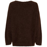 MARTA DU CHATEAU Marta du Chateau dam stickad tröja MdcAnouk 8038 Knit Marrone