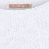 MARTA DU CHATEAU Marta du Chateau dam stickad tröja MdcAnouk 8038 Knit Optical White