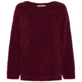 MARTA DU CHATEAU Marta du Chateau dam stickad tröja MdcAnouk 8038 Knit Wine