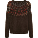 MARTA DU CHATEAU Marta du Chateau dam stickad tröja MdcCamellia 25540 Knit Moro33936