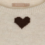 MARTA DU CHATEAU Marta du Chateau dam stickad tröja MdcClover 9582 Knit Beige