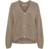 MARTA DU CHATEAU Marta du Chateau dam stickad tröja MdcDakota 809 Cardigan Dark Fango