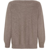 MARTA DU CHATEAU Marta du Chateau dam stickad tröja MdcFallon 9511B Knit FangoMelange856