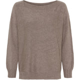 MARTA DU CHATEAU Marta du Chateau dam stickad tröja MdcFallon 9511B Knit FangoMelange856