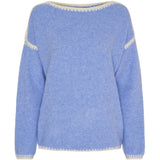 MARTA DU CHATEAU Marta du Chateau dam stickad tröja MdcLinette KN8032 Knit SkyW025