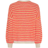 MARTA DU CHATEAU Marta du Chateau dam stickad tröja MdcRegitze 8278 Knit Orange/Fuxia