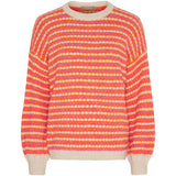 MARTA DU CHATEAU Marta du Chateau dam stickad tröja MdcRegitze 8278 Knit Orange/Fuxia
